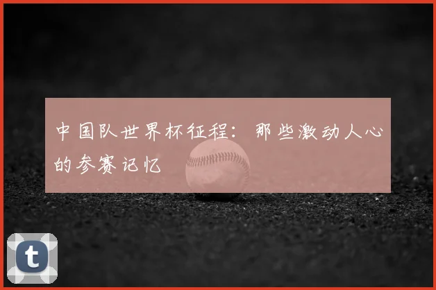 中国队世界杯征程：那些激动人心的参赛记忆